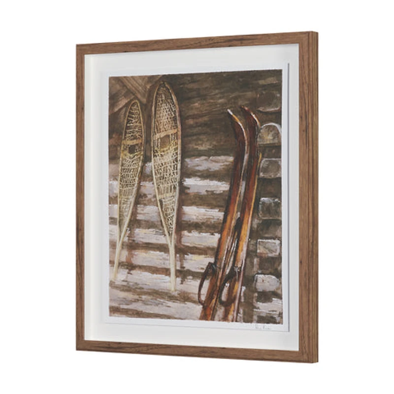At The Cabin Hand Embelished Framed Artwork