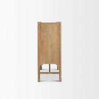 Phil Light Brown Wood 2 Door Bar Cabinet