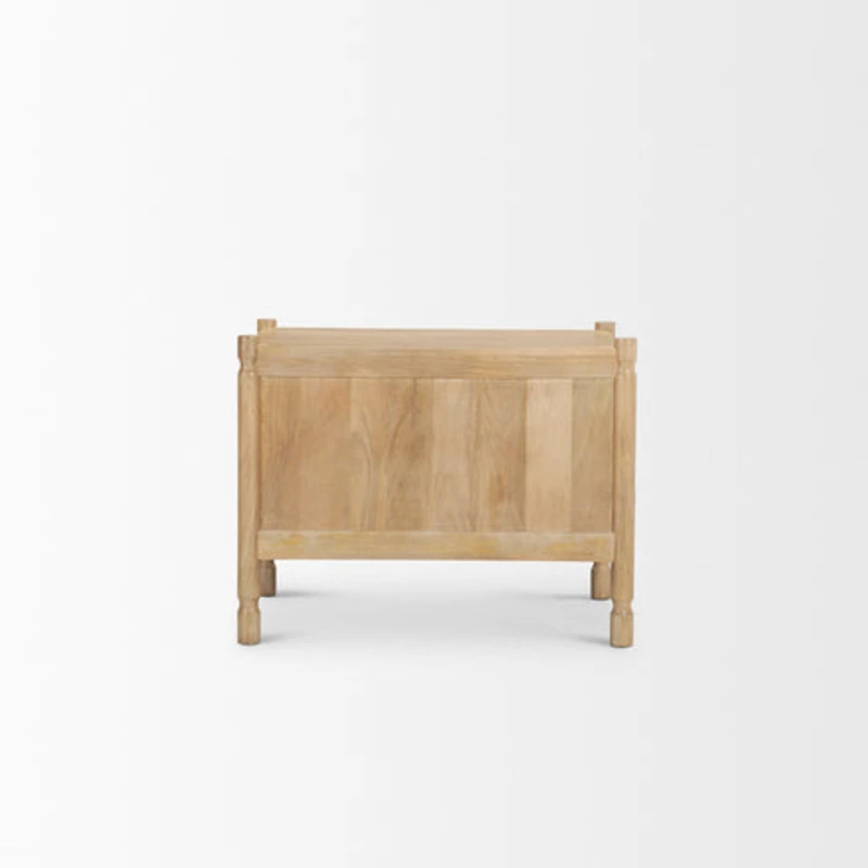 Phil Light Brown Wood 2 Drawer Accent Cabinet