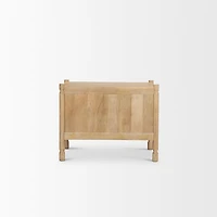 Phil Light Brown Wood 2 Drawer Accent Cabinet