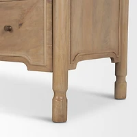 Phil Light Brown Wood 2 Drawer Accent Cabinet
