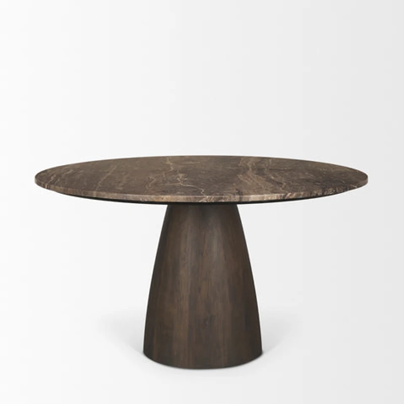 Allyson Round Marble Dining Table