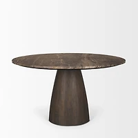 Allyson Round Marble Dining Table
