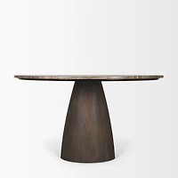 Allyson Round Marble Dining Table