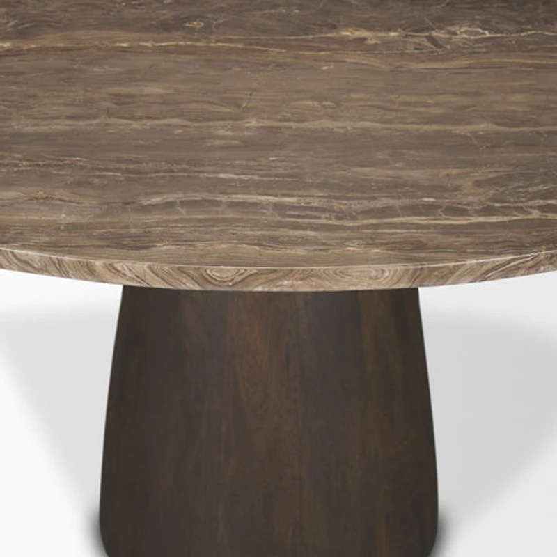 Allyson Round Marble Dining Table
