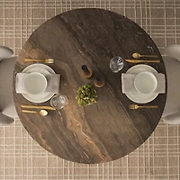 Allyson Round Marble Dining Table