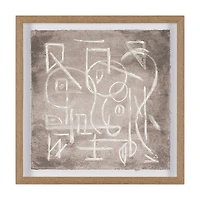 Obscure Framed Artwork Matted under Glass