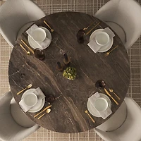 Allyson Round Marble Dining Table