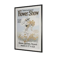 Ephemera Flower Show Text Frame Artwork