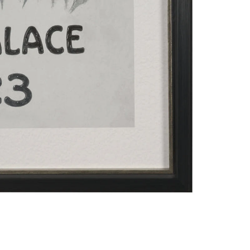 Ephemera Flower Show Text Frame Artwork