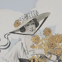 Ephemera Flower Show Text Frame Artwork