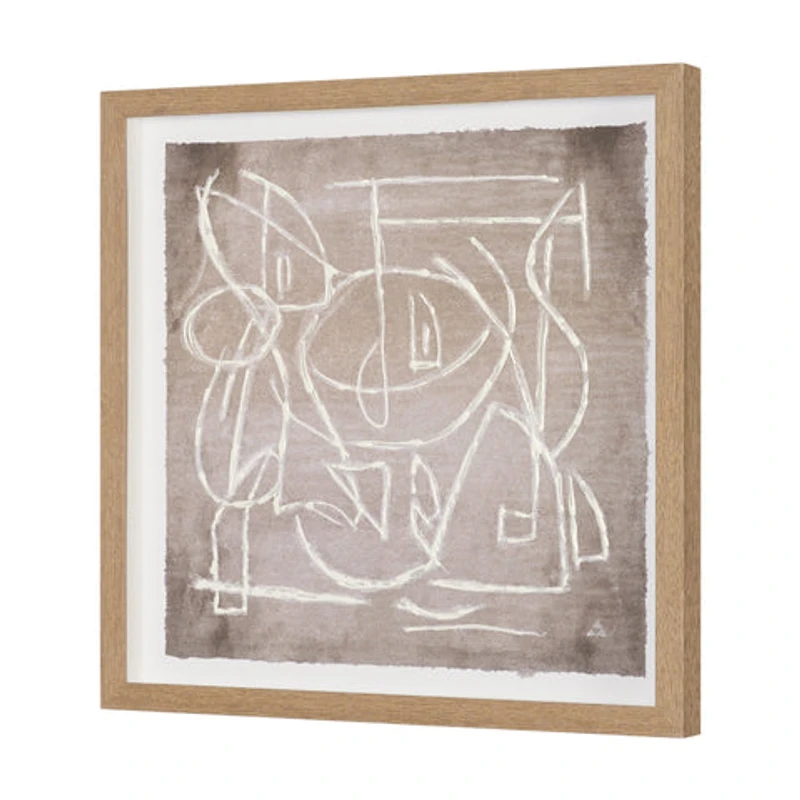 Obscure Framed Artwork Matted under Glass