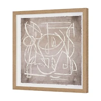 Obscure Framed Artwork Matted under Glass