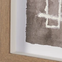 Obscure Framed Artwork Matted under Glass