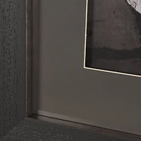 Moose Canoe Framed Art Print Matted under Glass