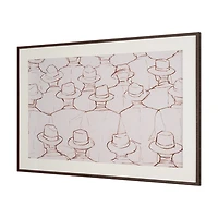 Hats Hand Embelished Framed Artwork