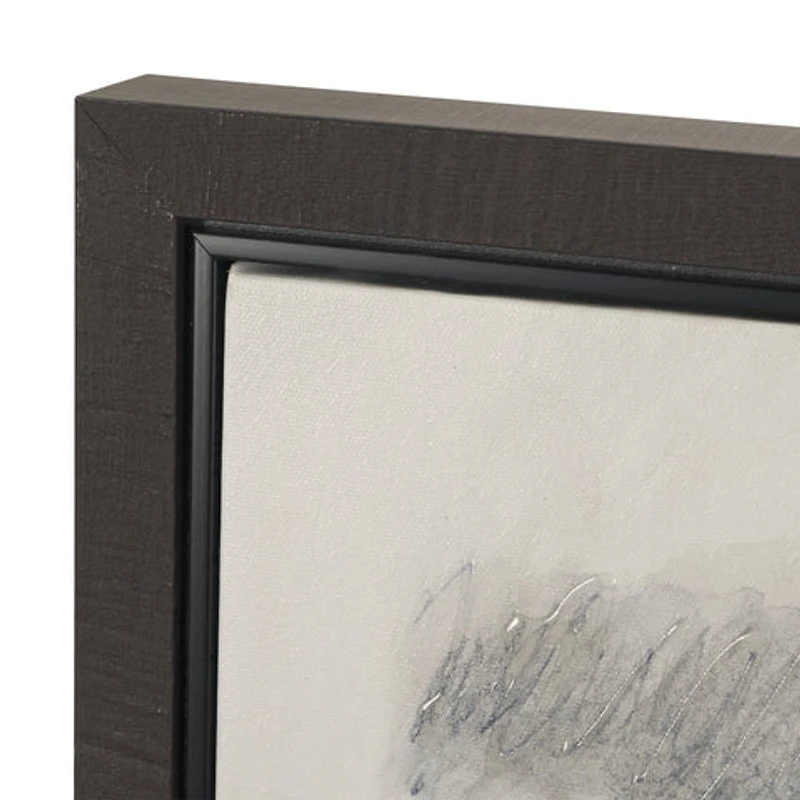 Message Hand Embelished Textured Framed Canvas Artwork