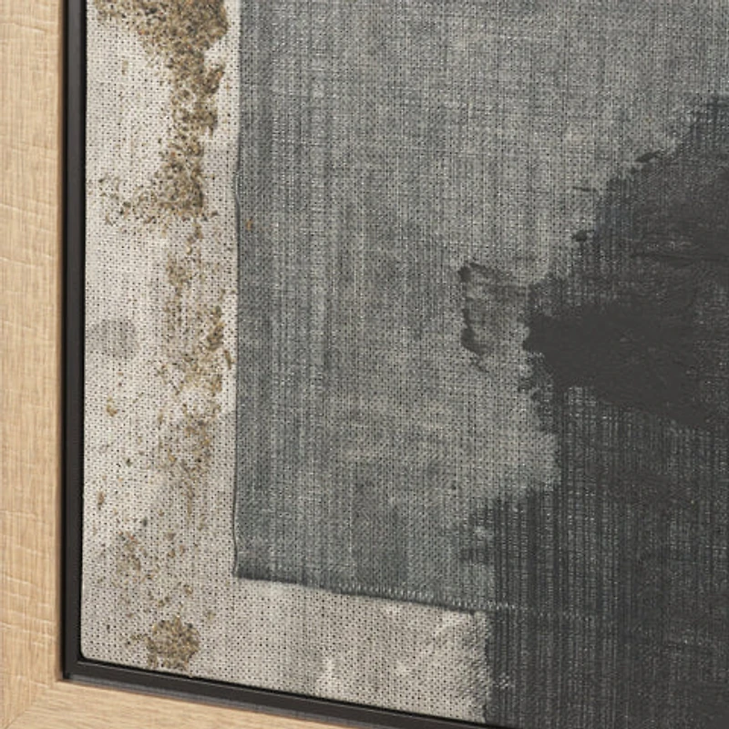 Textural Echo Framed Canvas Artwork