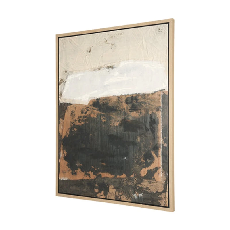 Textural Echo Framed Canvas Artwork