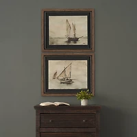 Timeless Voyage (Set of 2) Hand Embelished Framed Artwork