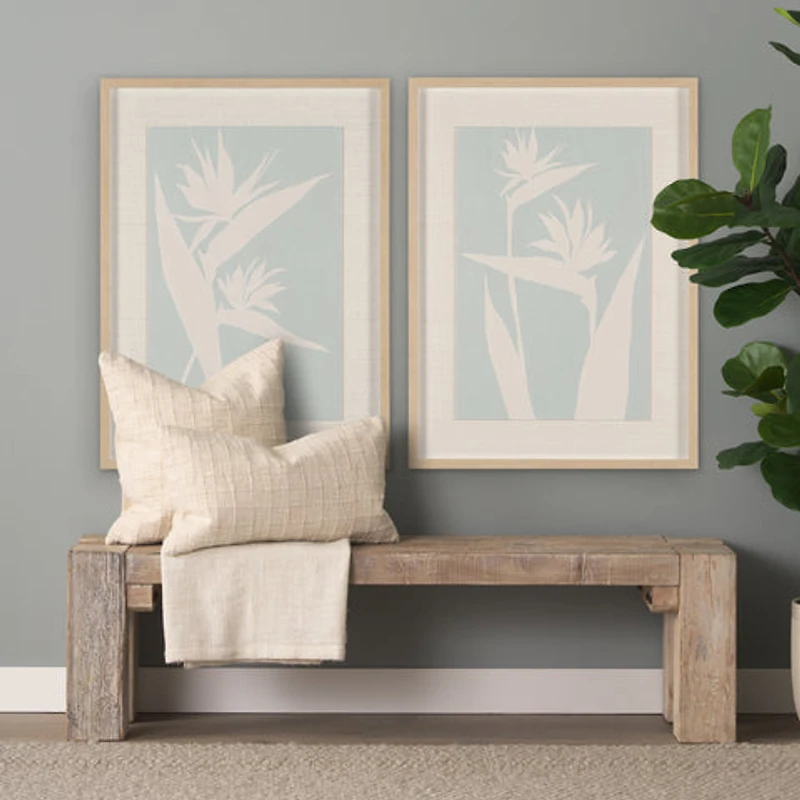 Verdant Silhouettes Framed Artwork Matted under Glass
