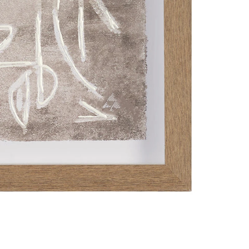 Obscure Framed Artwork Matted under Glass