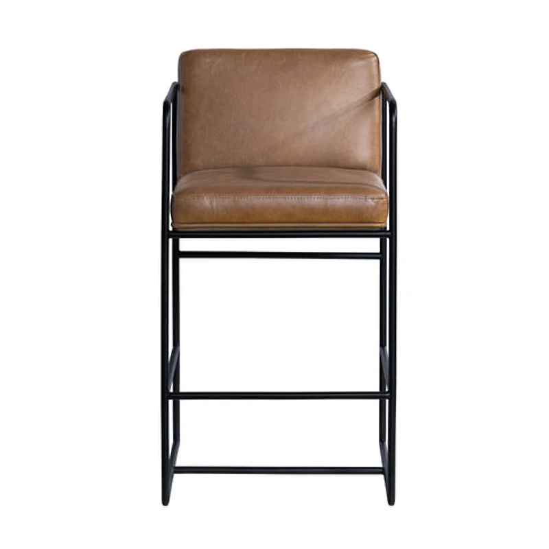 Stamford 36" Brown Leather Seat Counter Stool
