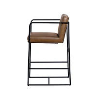 Stamford 36" Brown Leather Seat Counter Stool