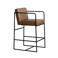 Stamford 36" Brown Leather Seat Counter Stool