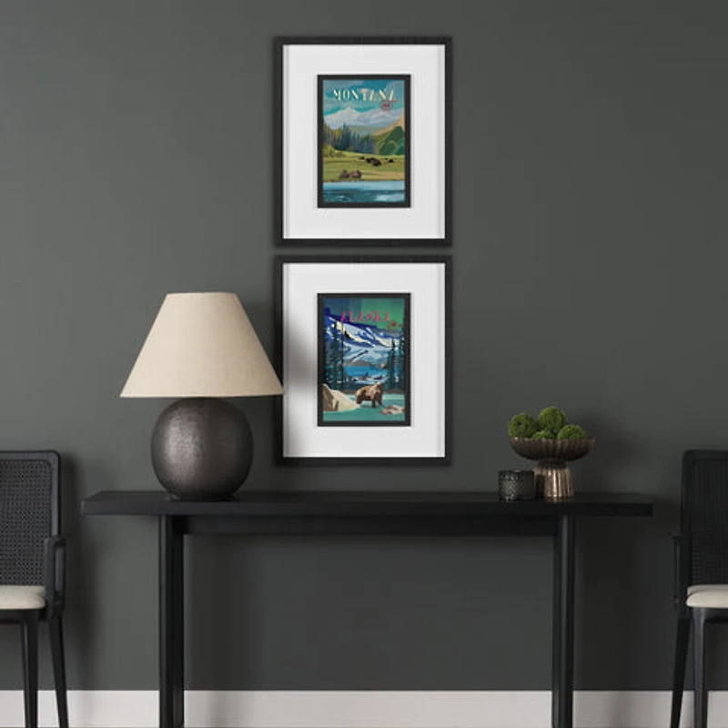 Montana Go USA by Mercana Studio Decograph Framed Art Print