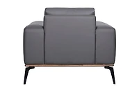 Pietro Genuine Leather Accent Chair