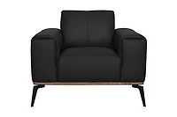 Pietro Genuine Leather Accent Chair