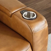 Creston Genuine Leather 3-Seater Power Recliner Sofa with Power Headre