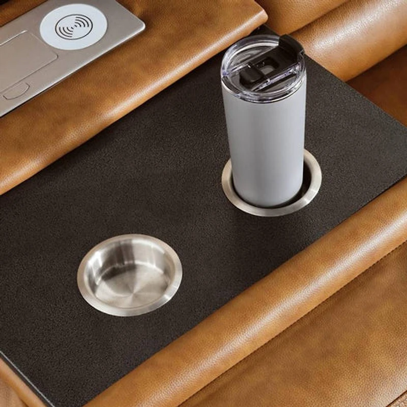 Creston Genuine Leather 3-Seater Power Recliner Sofa with USB & Wirele