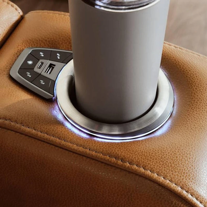 Creston Genuine Leather 3-Seater Power Recliner Sofa with Power Headre