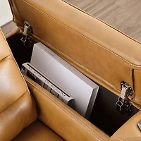 Creston Genuine Leather 3-Seater Power Recliner Sofa with Power Headre