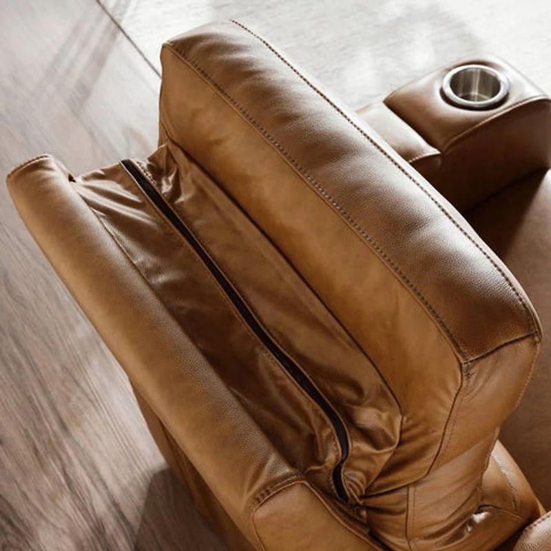 Creston Genuine Leather 3-Seater Power Recliner Sofa with USB & Wirele