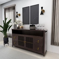 Sybil, Metal Wall Decor Black