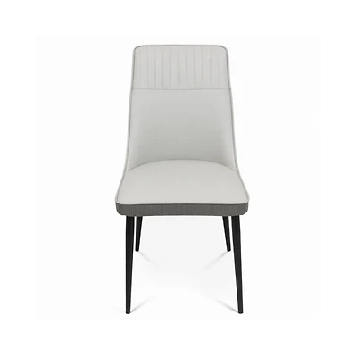 Harmen Two Tone Dining Chair - Faux Leather