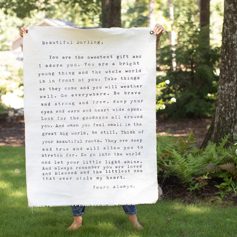Letter for Sophie (Beautiful Darling) Hand Painted Wall Hanging Wall T