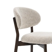 Milena Dining Chair – Upholstered Seat with Oak Wood Frame