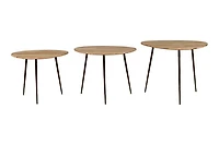 FLOOR MODEL Reeves Nesting Table - Set of 3 - Natural