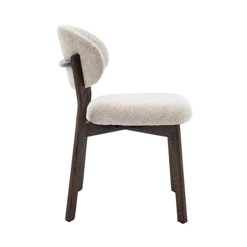 Milena Dining Chair – Upholstered Seat with Oak Wood Frame