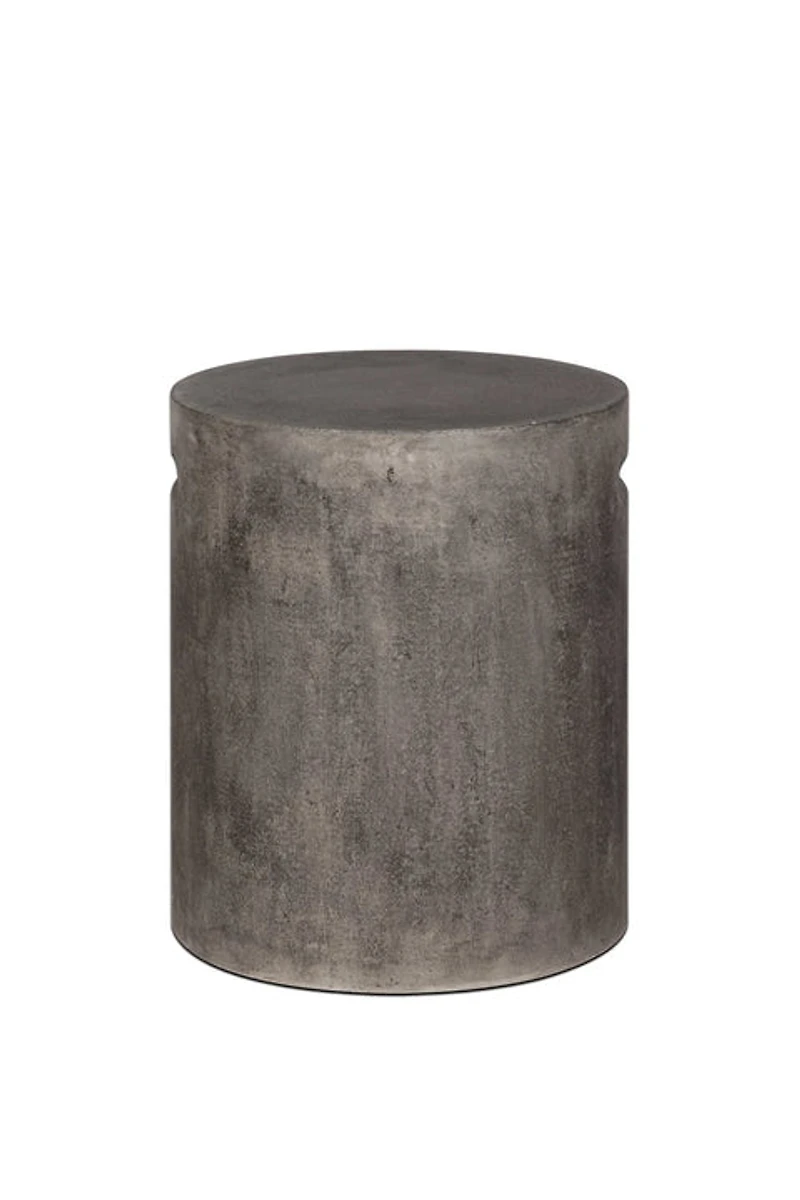 Terranova Round Side Table With Handle - Dark Grey