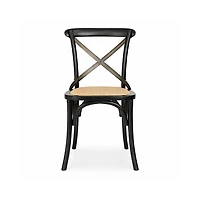 Wynric Back Chair w/ Rattan Seat