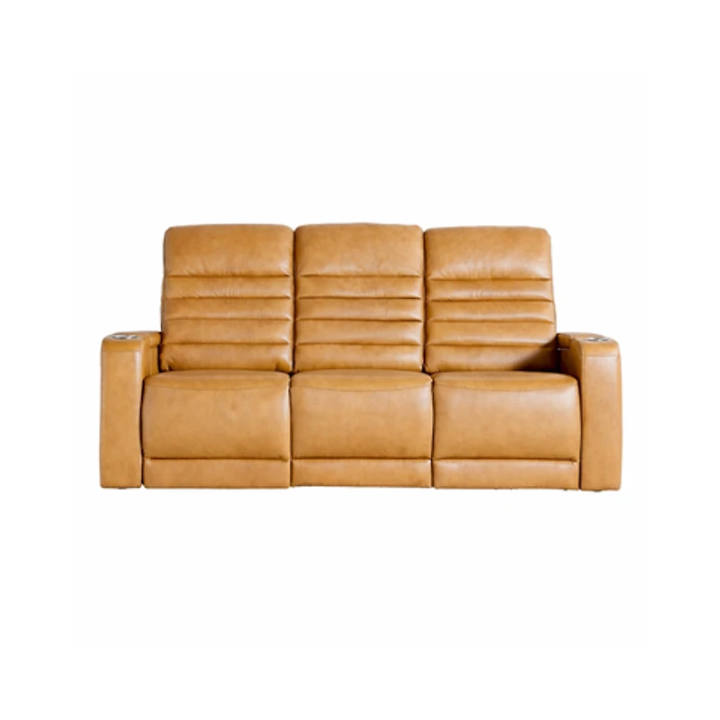 Creston Genuine Leather 3-Seater Power Recliner Sofa with Power Headre