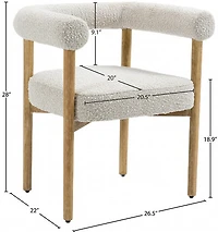 CIRCULETTE DINING CHAIR- CREAM