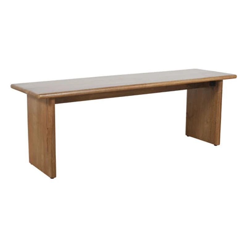 Burke Solid Wood Slab Bench