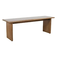 Burke Solid Wood Slab Bench