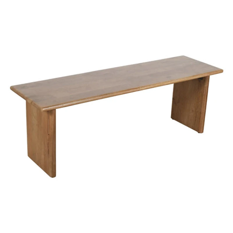 Burke Solid Wood Slab Bench